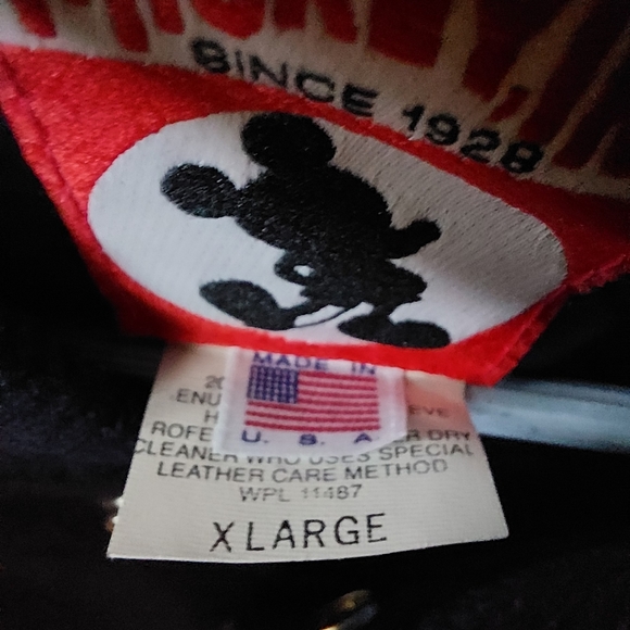 Disney University DU XL Bomber Jacket USA Rare VTG "E Pluribus Mousum" - Picture 6 of 6